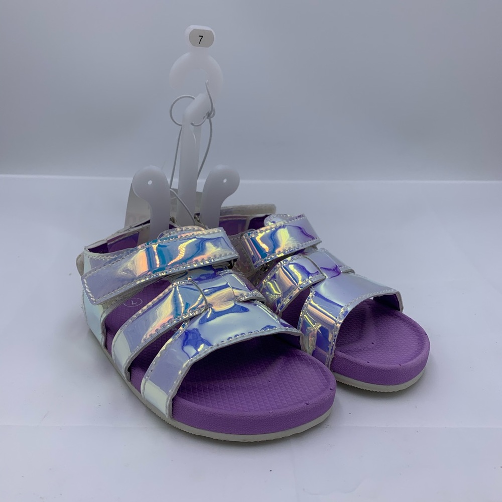 💜Wave Zone Waterproof Iridescent Strap Sandals💜